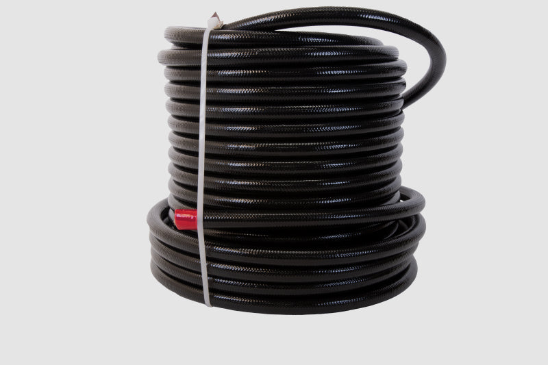 Aeromotive AN-6 PTFE stainless braided fuel line with black jacket 20 foot roll 15336