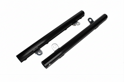 Aeromotive black billet fuel rails for Ford 5.0L Coyote Mustang and F150 14176