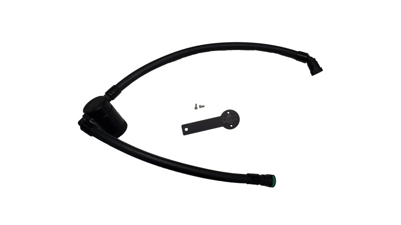 J&L 19-24 Chevy Silverado/GMC Sierra 1500 2.7L Passenger Side Oil Separator 3.0 - Black Anodized J&L