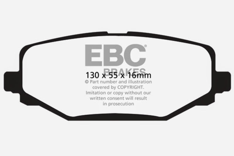 EBC Ultimax2 Rear Brake Pads - UD1596 EBC