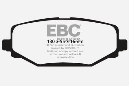 EBC Ultimax2 Rear Brake Pads - UD1596 EBC