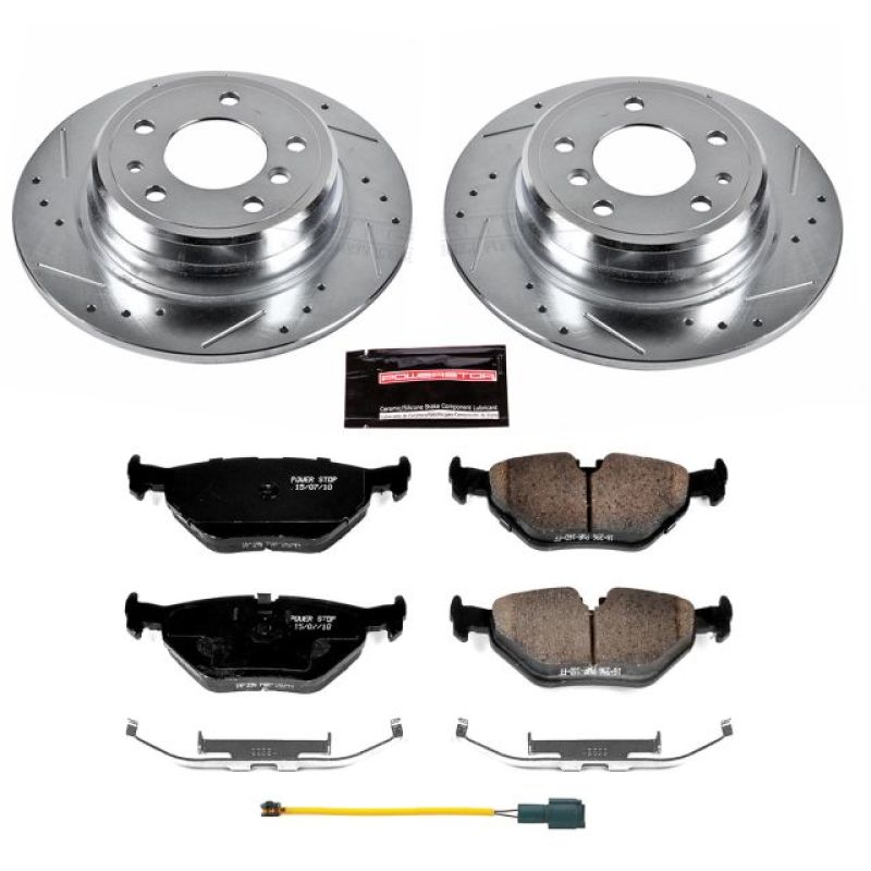 Power Stop 1989 BMW 525i Rear Z23 Evolution Sport Brake Kit PowerStop