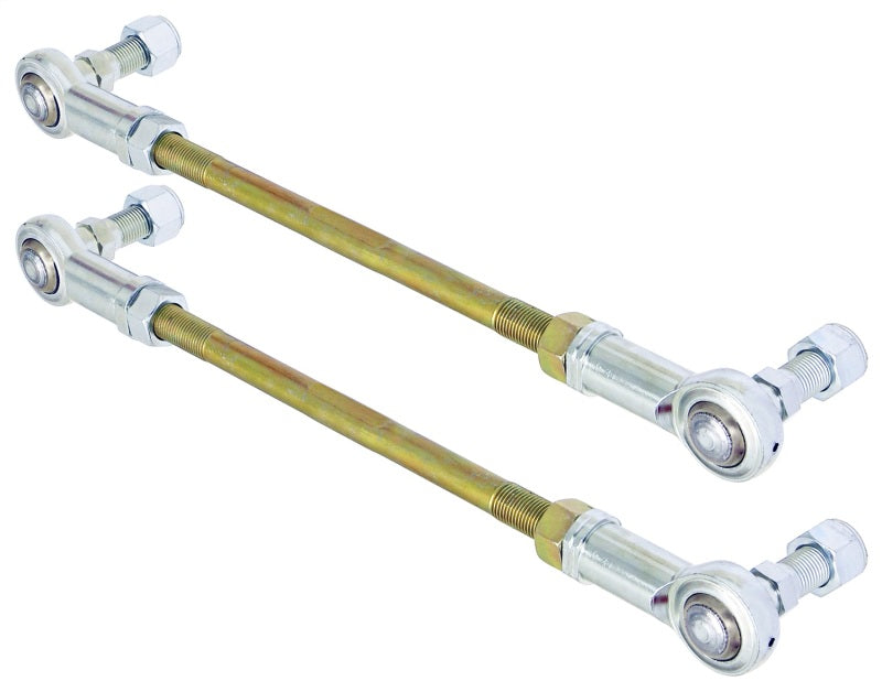 RockJock Adjustable Sway Bar End Link Kit 12 1/2in Long Rods w/ Heims and Jam Nuts pair RockJock