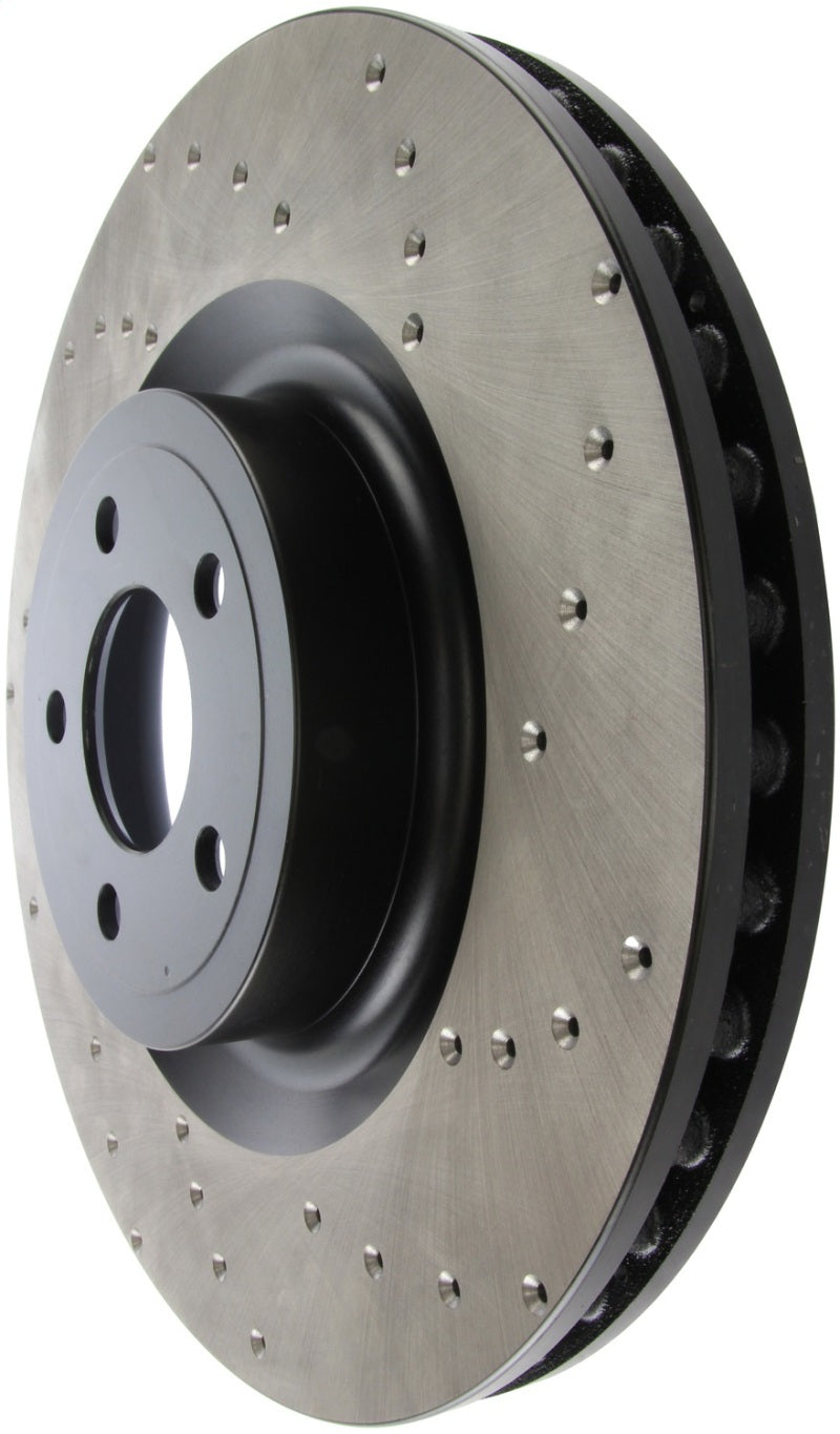 StopTech Cross Drilled Sport Brake Rotor - 2015 Ford Mustang w/ Brembo - Front Left Stoptech