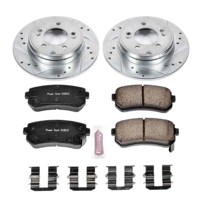 Power Stop 2015 Hyundai Sonata Rear Z23 Evolution Sport Brake Kit PowerStop