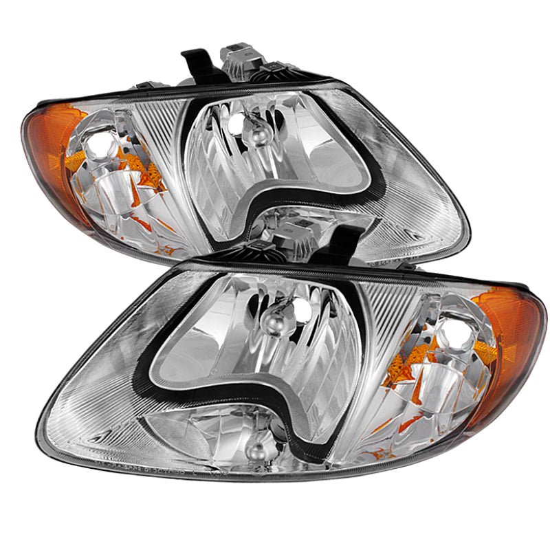 Xtune Chrysler Voyager & Grand Voyager 01-03 Crystal Headlights Chrome HD-JH-DCA01-AM-C SPYDER