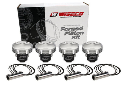 Wiseco Honda 4v DOME +6.5cc STRUTTED 87MM Piston Shelf Stock Kit - K572M87 Wiseco