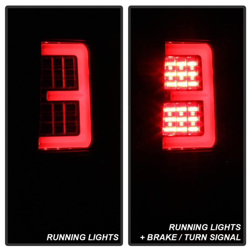 Spyder 07-10 Jeep Grand Cherokee Light Bar LED Tail Lights - Black ALT-YD-JGC07V2-LB-BK SPYDER