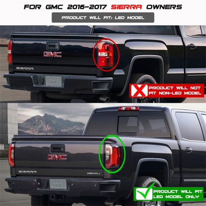 Spyder GMC Sierra 2016-2017 Light Bar LED Tail Lights - Red Clear ALT-YD-GS16-LED-RC SPYDER