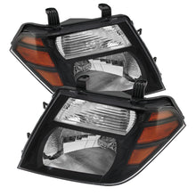 Load image into Gallery viewer, Xtune Nissan Pathfinder 08-11 Amber Crystal Headlights Black HD-JH-NP08-AM-BK SPYDER