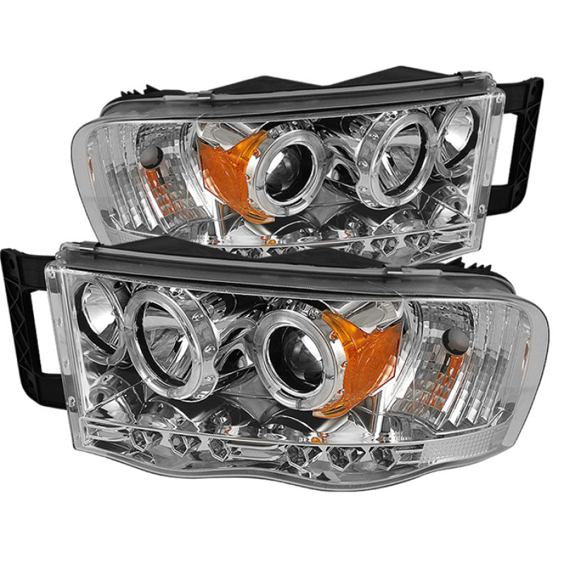Spyder Dodge Ram 1500 02-05/Ram 2500 03-05 Projector Headlights LED Halo LED Chrm PRO-YD-DR02-HL-C SPYDER