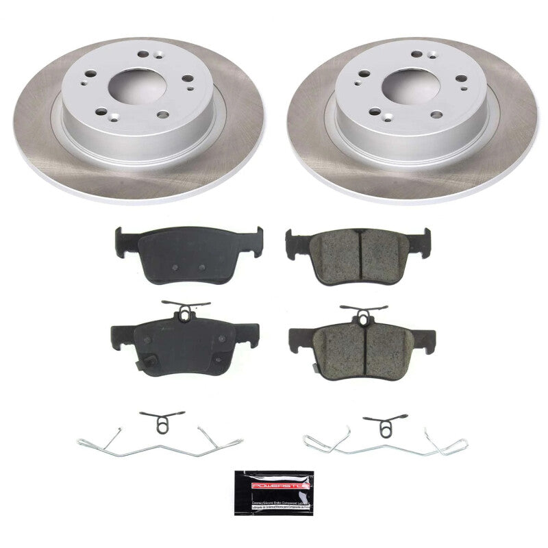 Power Stop 18-22 Honda Accord Rear Semi-Coated Rotor Kit PowerStop