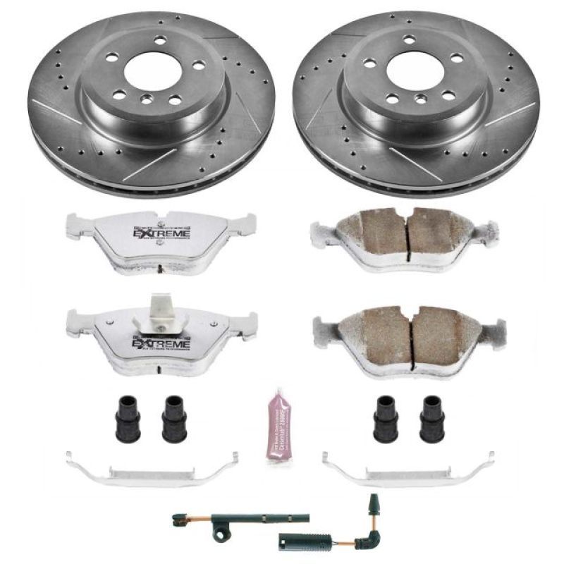 Power Stop 04-10 BMW X3 Front Z26 Street Warrior Brake Kit PowerStop