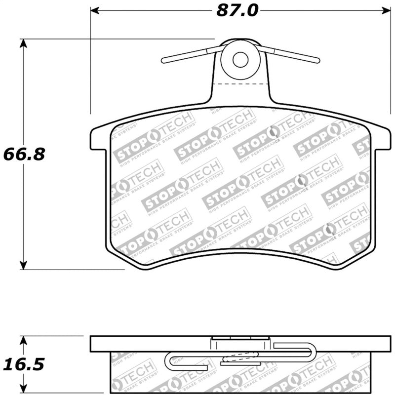 StopTech Performance 96-2/97 Audi A4 / 96-01 A4 Quattro / 95-98 A6 Rear Brake Pads Stoptech