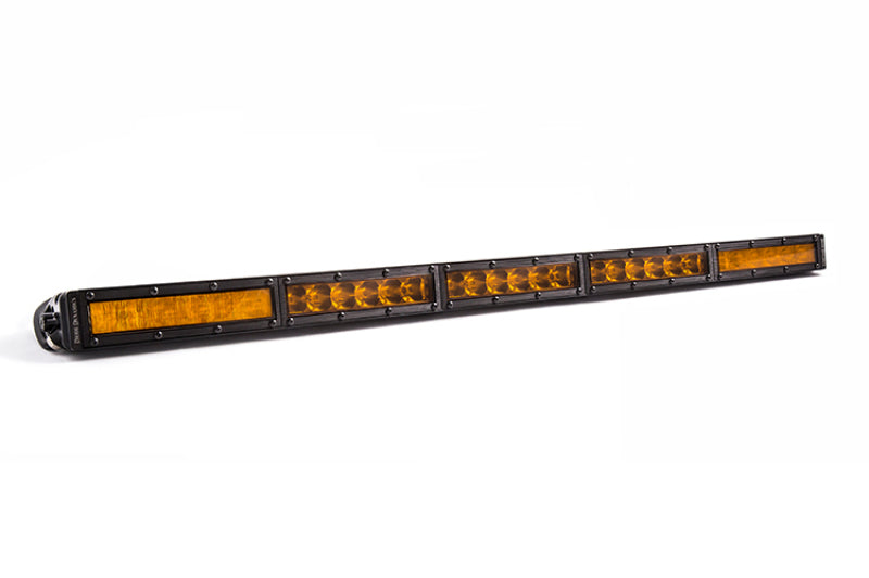 Diode Dynamics 30 In LED Light Bar Single Row Straight - Amber Combo Each Stage Series Diode Dynamics