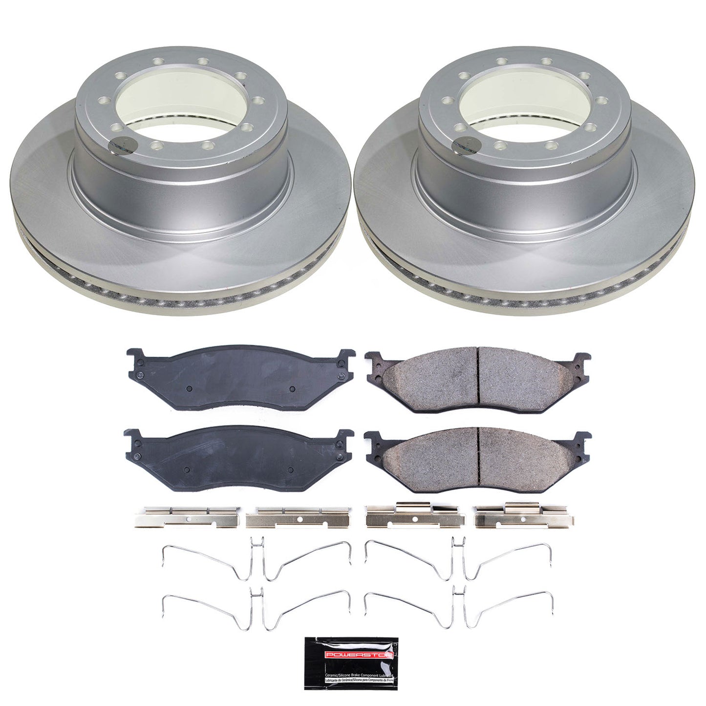 Power Stop 20-23 Ford F-59 Commercial Stripped Chassis Rear Z17 Coated Brake Kit