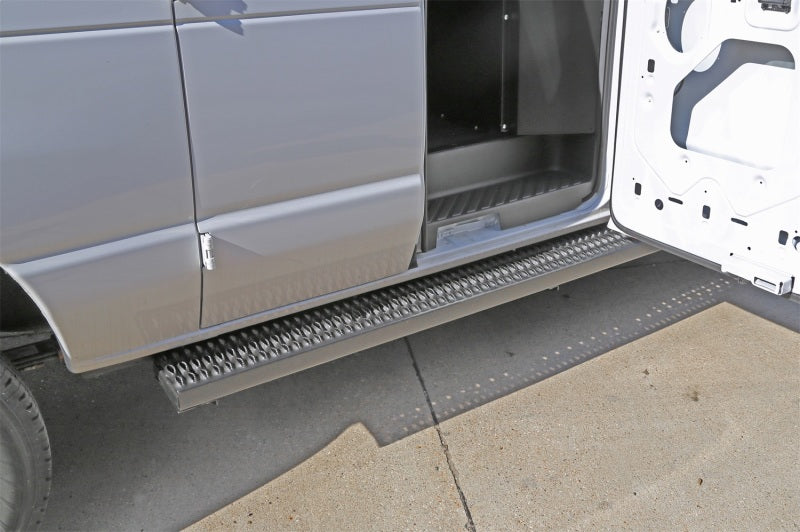 Deezee 19-21 Ford Transit Van Running Board Rough Step (55In Aluminum)