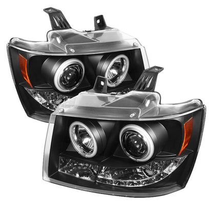 Spyder Chevy Suburban 1500/2500 07-14 Projector Headlights CCFL Halo LED Black PRO-YD-CSUB07-CCFL-BK SPYDER