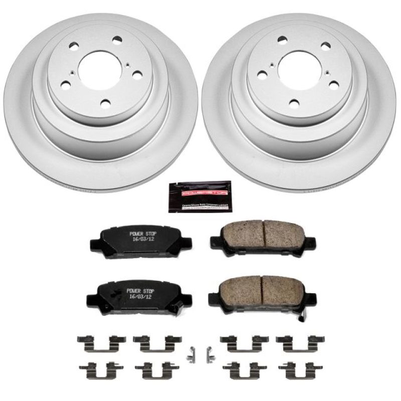 Power Stop 98-03 Subaru Forester Rear Z17 Evolution Geomet Coated Brake Kit PowerStop