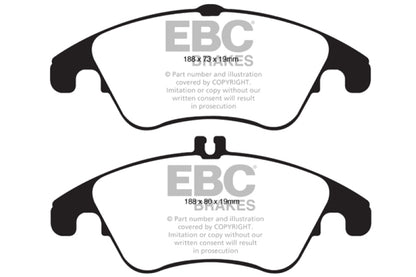 EBC Ultimax2 Front Brake Pads - UD1342 EBC