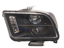 Load image into Gallery viewer, Raxiom 05-09 Ford Mustang Excluding GT500 LED Halo Projector Headlights- Blk Housing (Clear Lens)