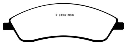 EBC YellowStuff Front Brake Pads - DP41692R EBC