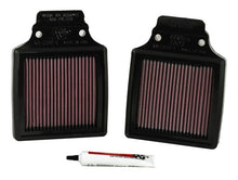 Load image into Gallery viewer, K&amp;N 00-06 Kawasaki ZX12R Ninja Replacement Air Filter (2 Per Box)