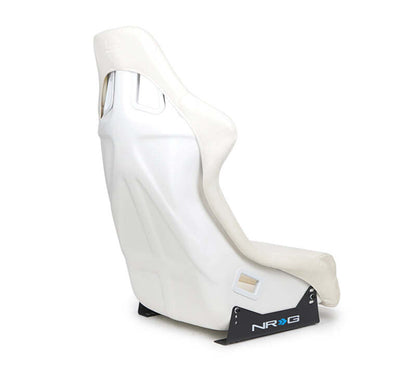 NRG Innovations Vinyl Fiberglass Bucket Seat - Large - White – FRP-302WT-V