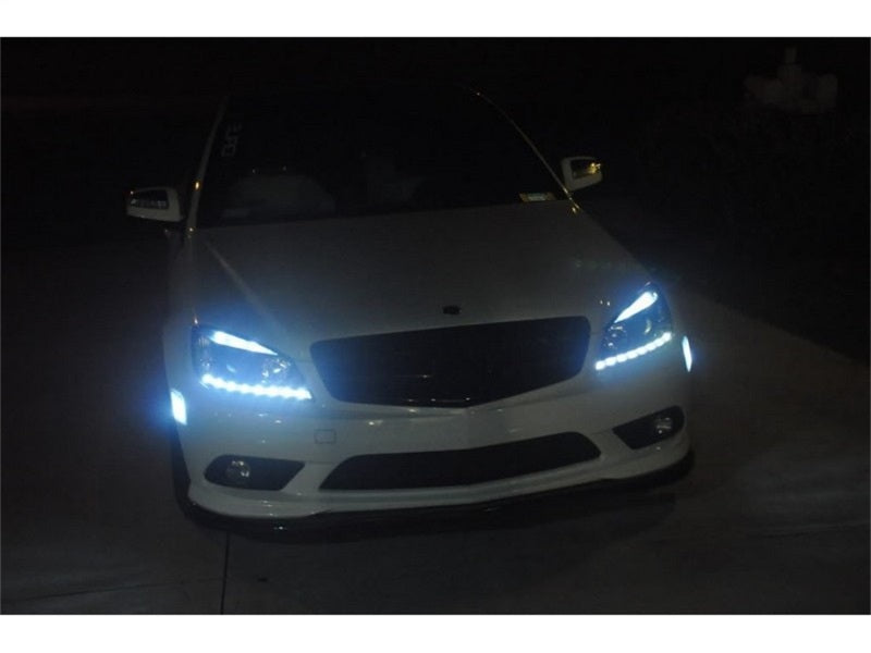 Spyder Mercedes Benz C-Class 08-11 Projector Headlights Halogen - DRL Blk PRO-YD-MBW20408-DRL-BK SPYDER