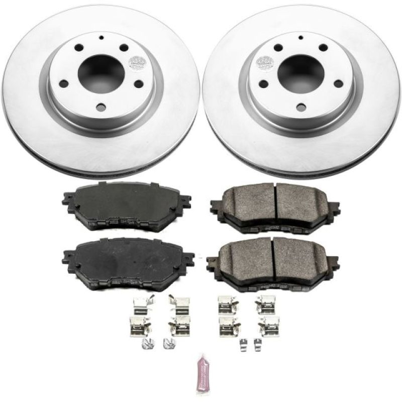 Power Stop 17-18 Mazda 3 Front Z17 Evolution Geomet Coated Brake Kit PowerStop