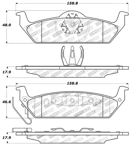 StopTech Performance 10-14 Ford F-150 Rear Brake Pads Stoptech