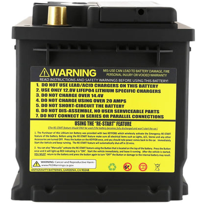 Antigravity T6/L2 Lithium Car Battery w/Re-Start Antigravity Batteries