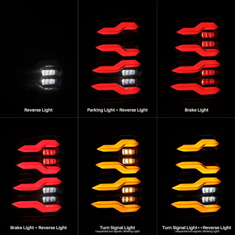 AlphaRex LUXX-Series LED Tail Lights | 2009–2018 Ram 1500 / 2010–2018 Ram 2500 & 3500 / 2019–2020 Ram 1500 Classic | Part #640004