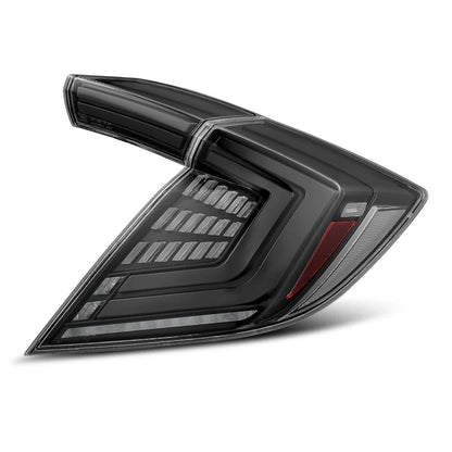 AlphaRex 676000 – NOVA-Series Prismatic LED Tail Lights for 2016–2021 Honda Civic Hatchback & Type-R (Alpha-Black)