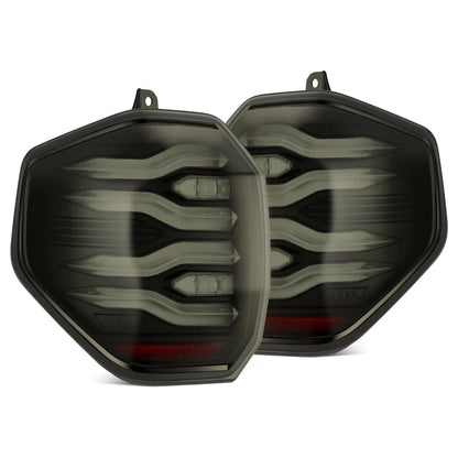 AlphaRex 678020 LUXX-Series LED tail lights for 2025-2026 Toyota 4Runner with black housing and smoked lenses