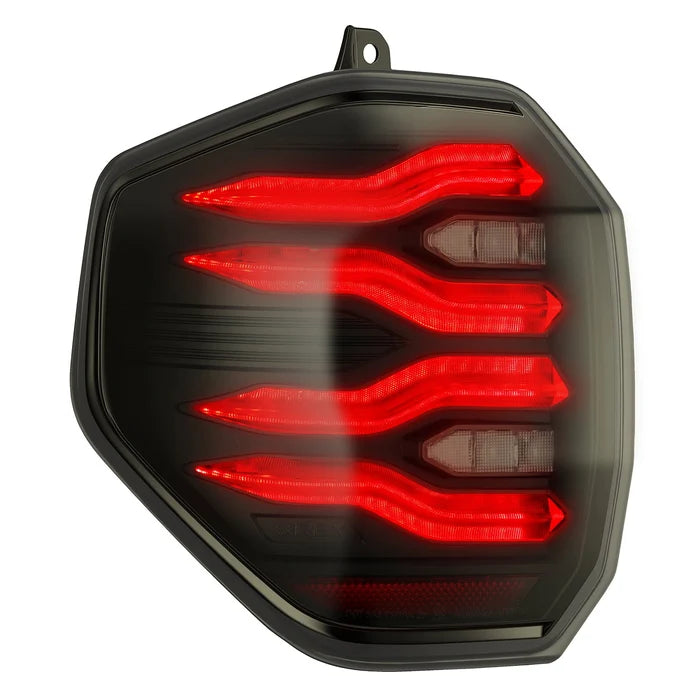 AlphaRex 678020 LUXX-Series LED tail lights for 2025-2026 Toyota 4Runner with black housing and smoked lenses