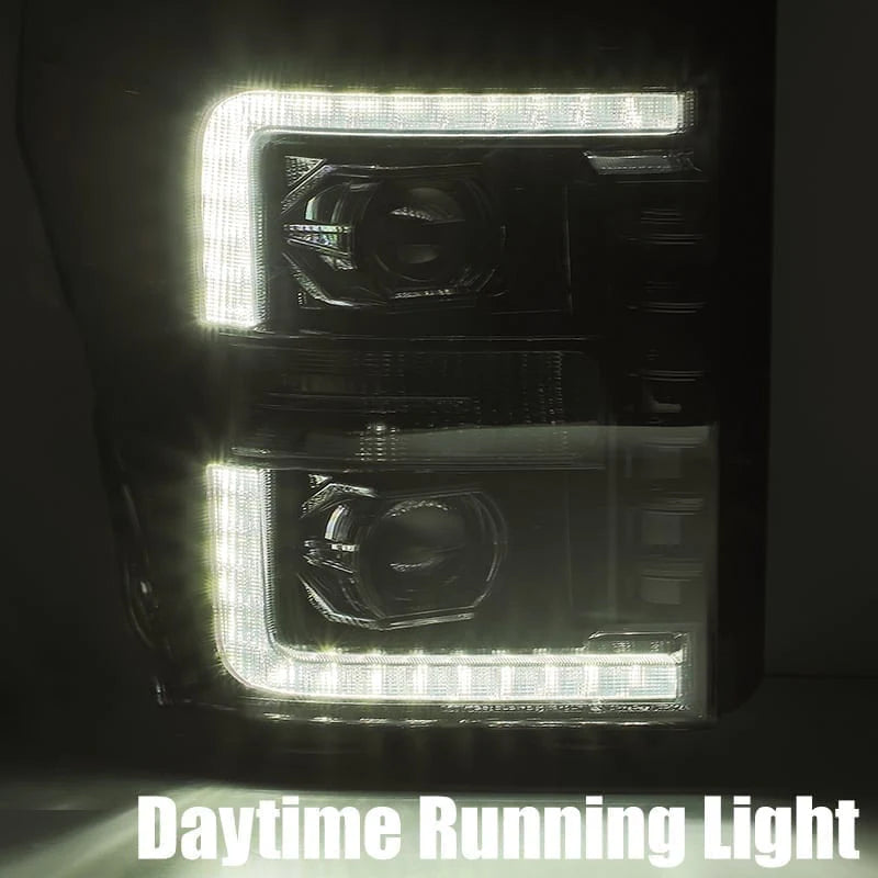AlphaRex 880142 PRO-Series Headlights Daytime Running Light On – Ford F-250 F-350 F-450