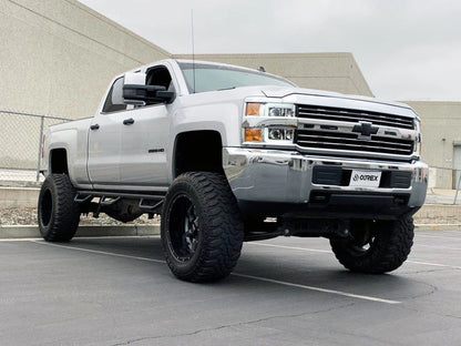 AlphaRex 880225 PRO-Series Headlights Installed on Chevy Silverado (Angled Right)