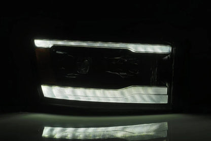 AlphaRex 880532 PRO-Series Headlights On at Night – Dodge Ram (Low Beam)