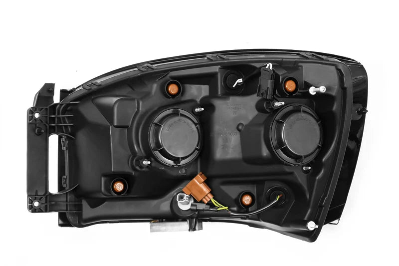 Back View of AlphaRex 880532 PRO-Series Headlights – Dodge Ram