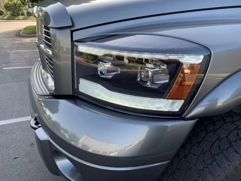 Passenger Side AlphaRex 880532 PRO-Series Headlight Installed – Dodge Ram