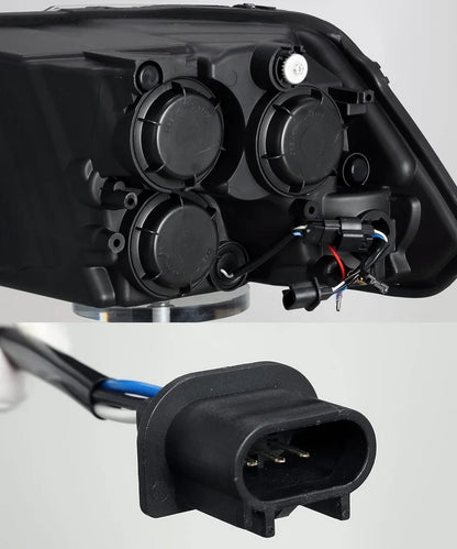 Back View of AlphaRex 880593 PRO-Series Headlights for Ram Truck