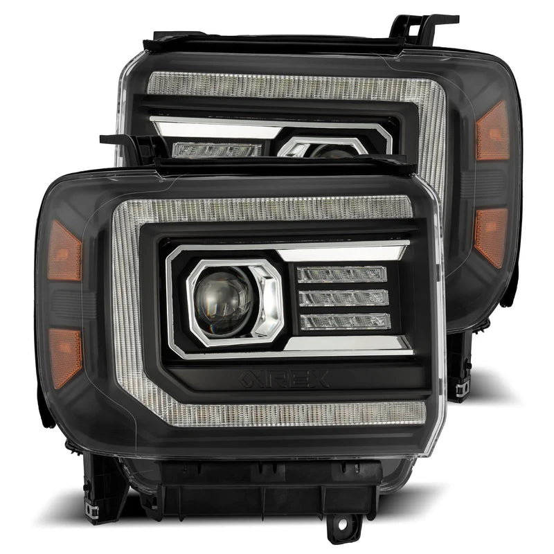 AlphaRex PRO-Series Halogen Headlights for 2014-18 GMC Sierra - 880613