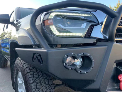 AlphaRex 880749 PRO-Series Headlights Installed on Toyota Tacoma (Angled Left)