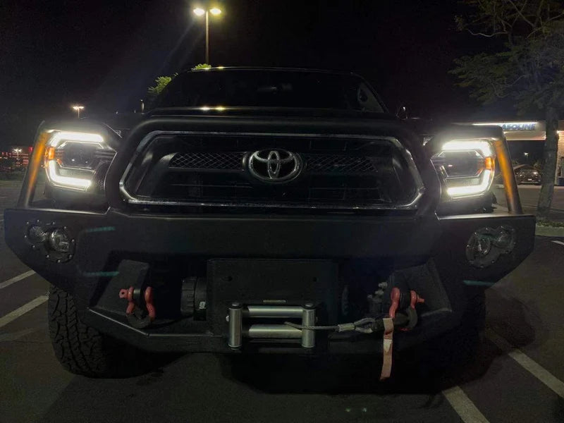Toyota Tacoma with AlphaRex 880749 PRO-Series Headlights Installed (Angled Right)
