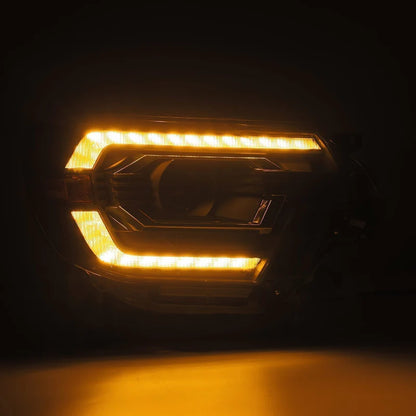 AlphaRex 880749 PRO-Series Headlights Nighttime Beam Pattern – Toyota Tacoma High Beam