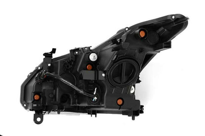 AlphaRex 881985 08-13 Infiniti G37 Coupe SD NOVA LED Proj Headlights Plank Gloss Blk w/Activ Light/Seq Sig