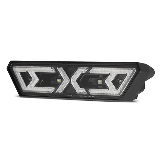 AlphaRex Arrow-X 940020 black off-road chase light with red, white, strobe, brake, reverse, and courtesy lighting functions
