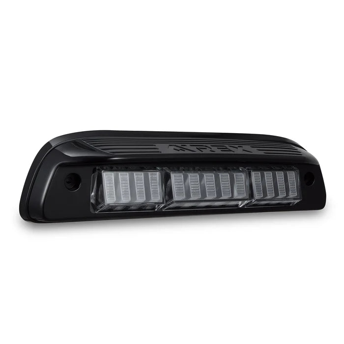 AlphaRex NOVA-Series LED third brake light 220085 for Toyota Tacoma with black housing and prismatic red LED design
