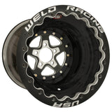 Weld Alumastar 2.0 15x15 / 5x4.75 BP / 4in. BS Black Wheel - Black Double Beadlock MT